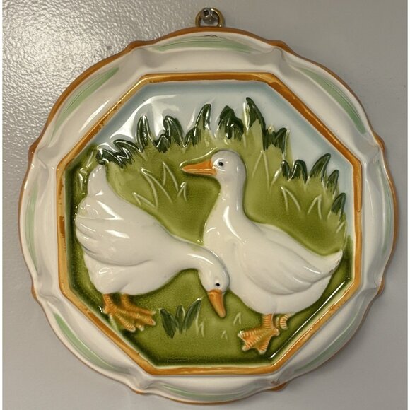Vintage Hand-painted Gailstyn-Sutton Towle Ducks Kitchen Mold 9” Wall Hanging - Picture 1 of 16